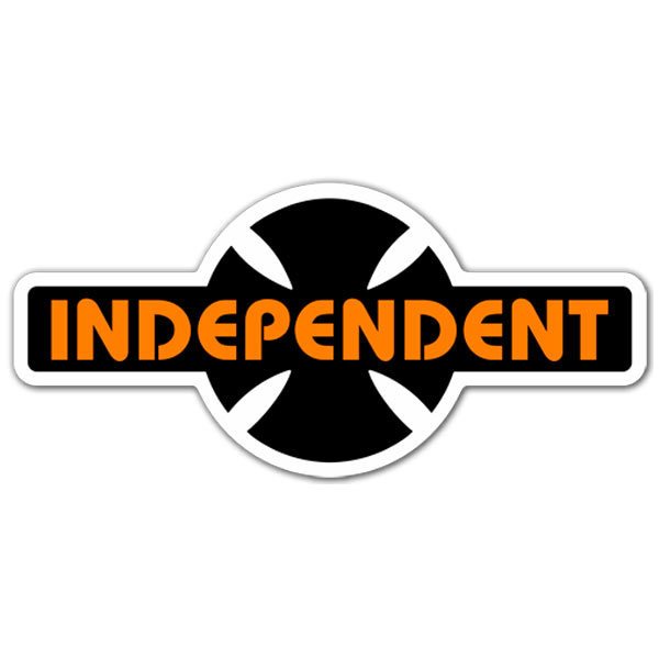 Car & Motorbike Stickers: Independent Truck Company retrò  arancione e nero