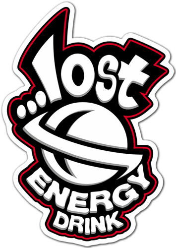 Car & Motorbike Stickers: Lost Energy Drink star