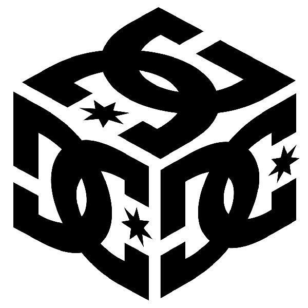Car & Motorbike Stickers: DC Shoes Cube