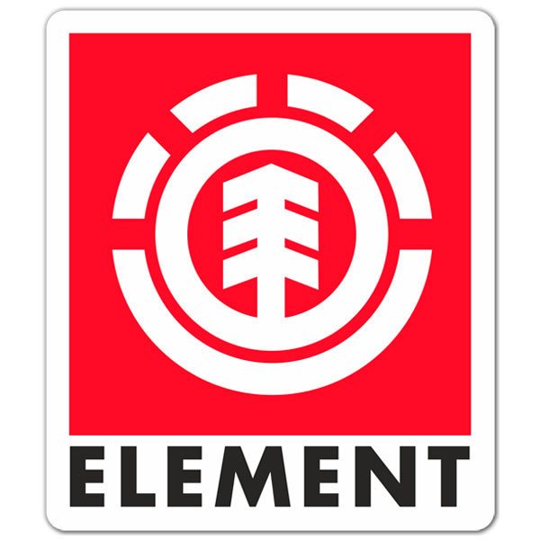 Car & Motorbike Stickers: Element red