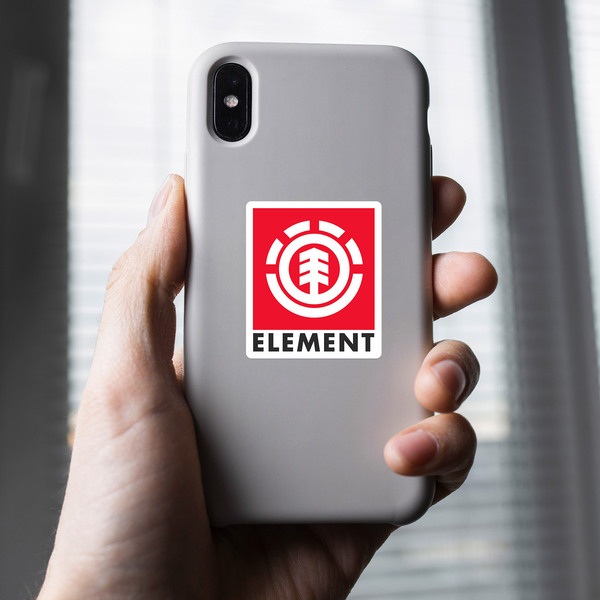 Car & Motorbike Stickers: Element red