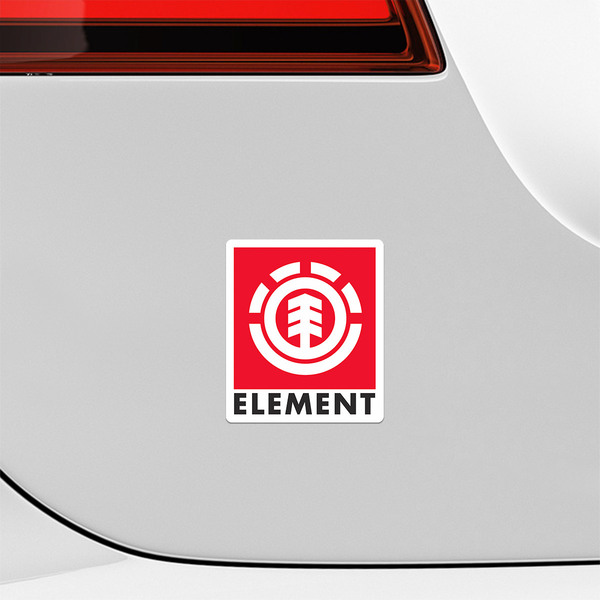 Car & Motorbike Stickers: Element red