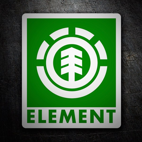 Car & Motorbike Stickers: Element green