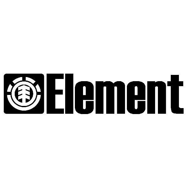 Car & Motorbike Stickers: Element and its logo in horizontal