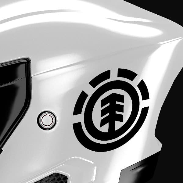 Car & Motorbike Stickers: Stylized Element Logo