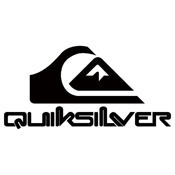 White AWESOME Quiksilver Authentic Die Cut Sticker 