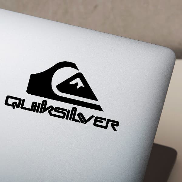 Car & Motorbike Stickers: Quiksilver logo with letters