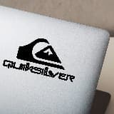 Car & Motorbike Stickers: Quiksilver logo with letters 2
