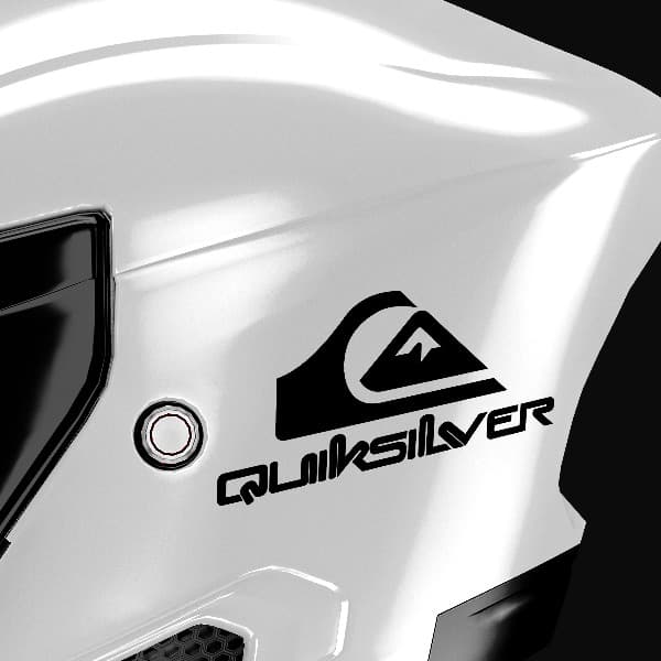 Car & Motorbike Stickers: Quiksilver logo with letters