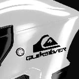 Car & Motorbike Stickers: Quiksilver logo with letters 5