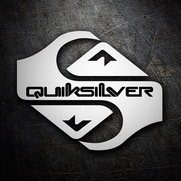 Car & Motorbike Stickers: Quiksilver double logo 0