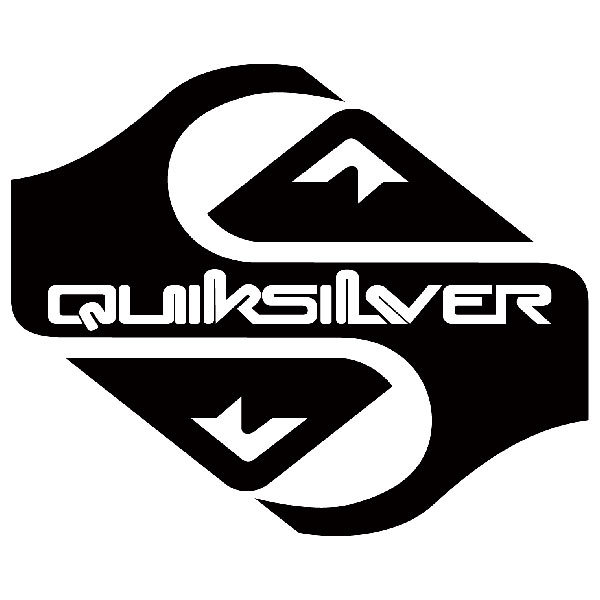 Car & Motorbike Stickers: Quiksilver double logo