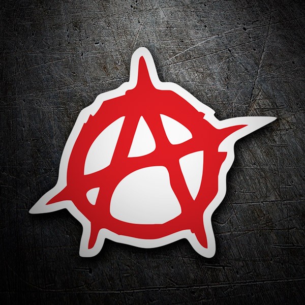 Car & Motorbike Stickers: Symbol of Anarchy in Irregular Circle