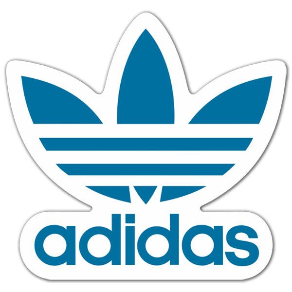 Borde negativo caldera Sticker Adidas logo | MuralDecal.com