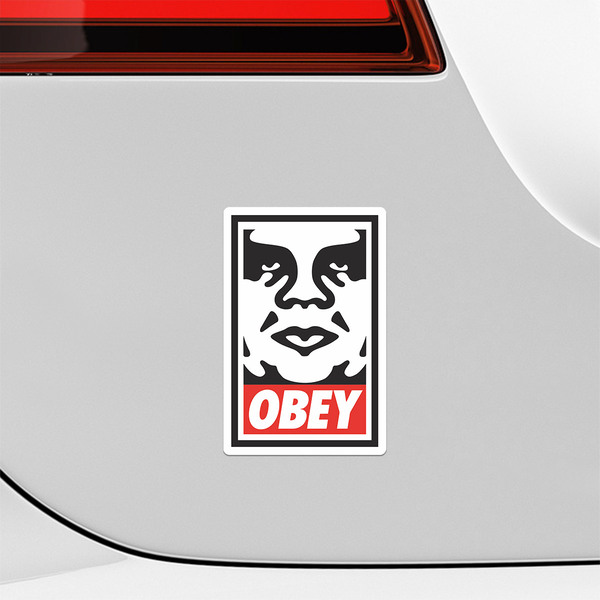 Car & Motorbike Stickers: Obey