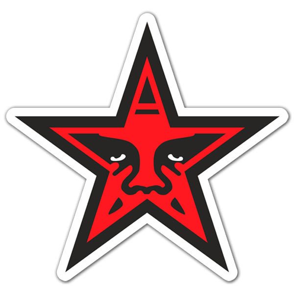 Car & Motorbike Stickers: Obey Star