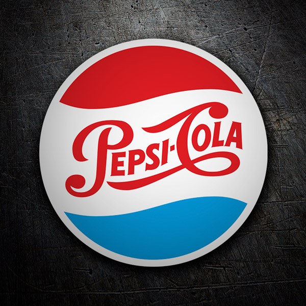 Car & Motorbike Stickers: Pepsi Cola Logo 1950