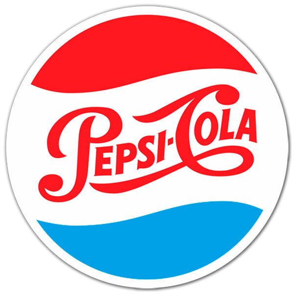Car & Motorbike Stickers: Pepsi Cola Logo 1950
