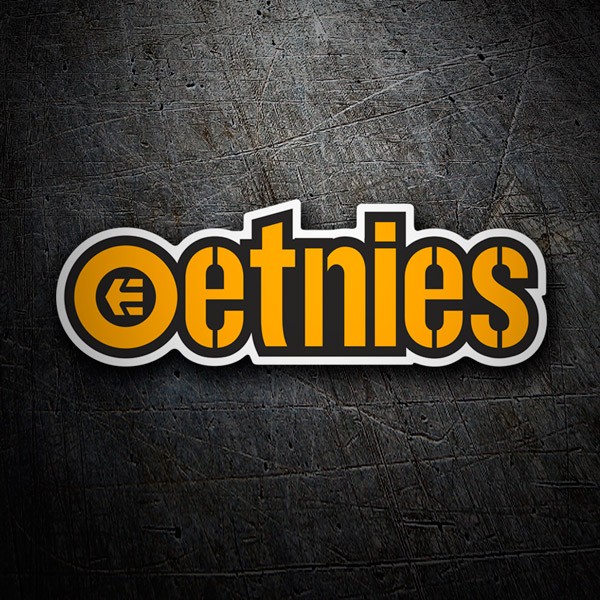 Car & Motorbike Stickers: Etnies orange