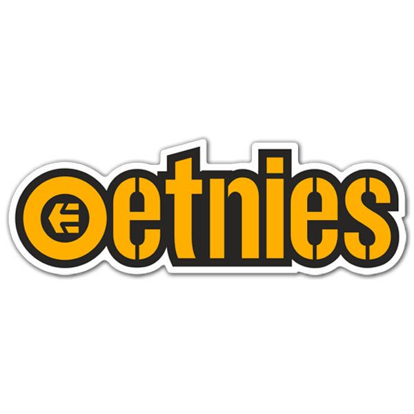 Car & Motorbike Stickers: Etnies orange