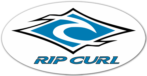 Car & Motorbike Stickers: Rip Curl oval