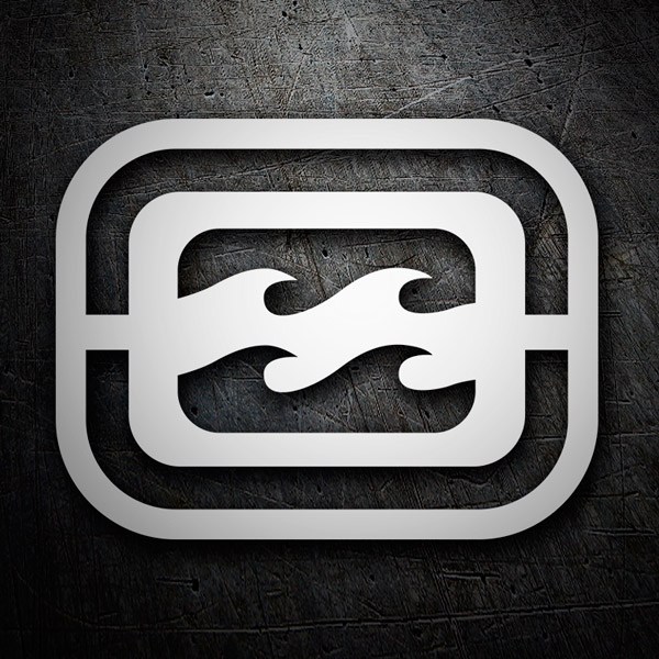 Car & Motorbike Stickers: Billabong inverted logo
