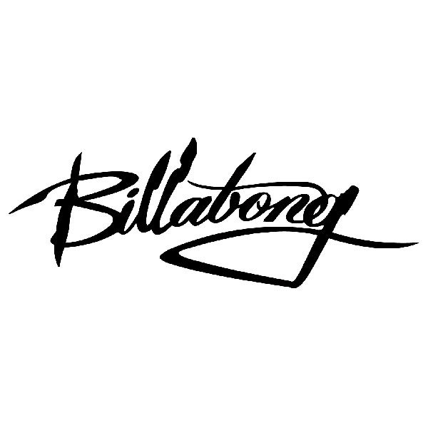 Car & Motorbike Stickers: Billabong stylized logo