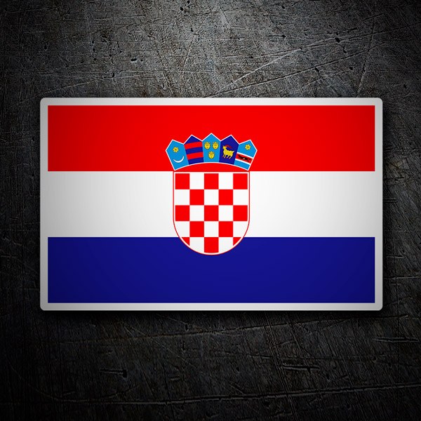 Car & Motorbike Stickers: Croatia Flag