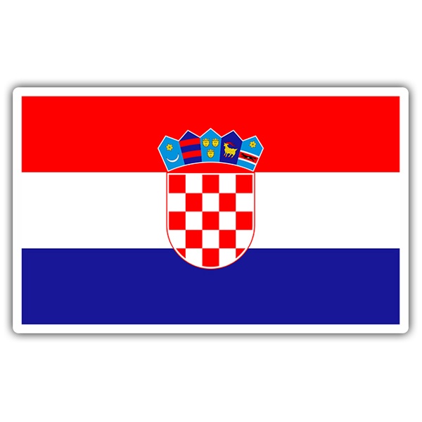 Car & Motorbike Stickers: Croatia Flag