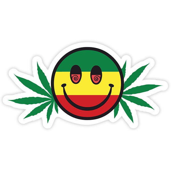 Car & Motorbike Stickers: Emoji marijuana