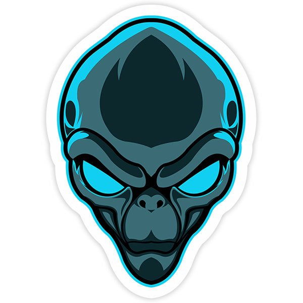 Car & Motorbike Stickers: Martian head