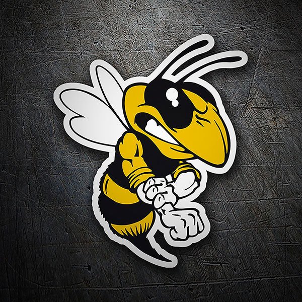 Car & Motorbike Stickers: Bee rolling up its sleeves