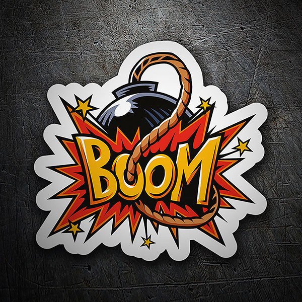 Car & Motorbike Stickers: Boom!