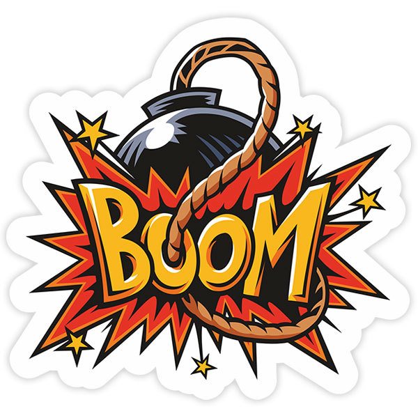 Boom sticker on sale