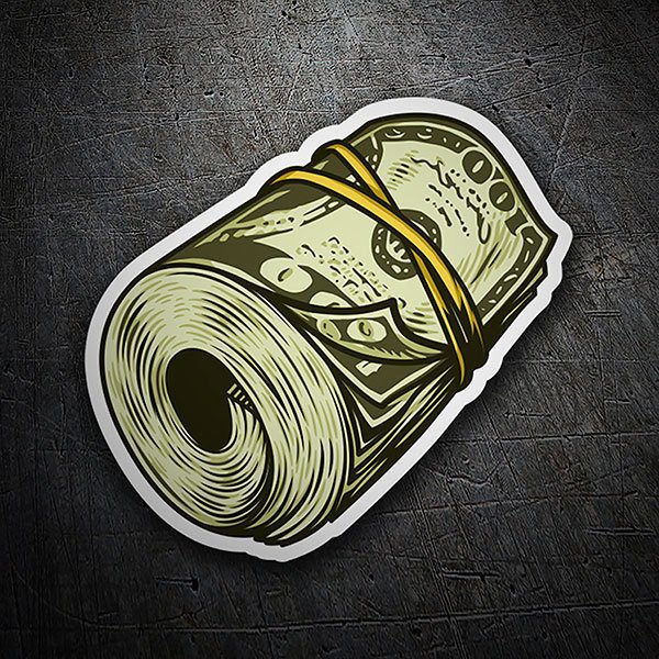 Car & Motorbike Stickers: Roll of dollars