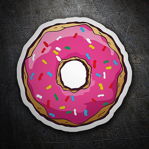 Car & Motorbike Stickers: Homer Simpson's Donut