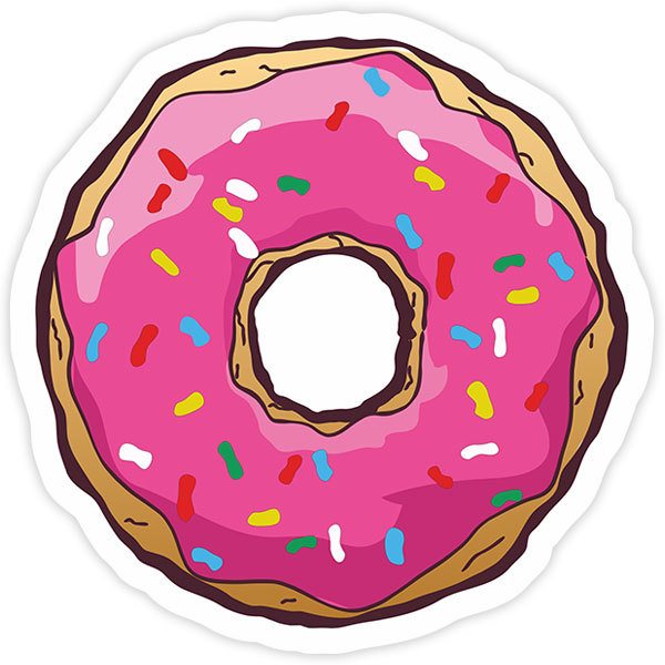 Car & Motorbike Stickers: Homer Simpson's Donut