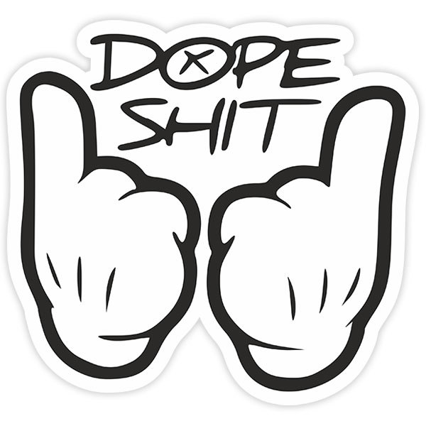 Car & Motorbike Stickers: Hands Dope shit