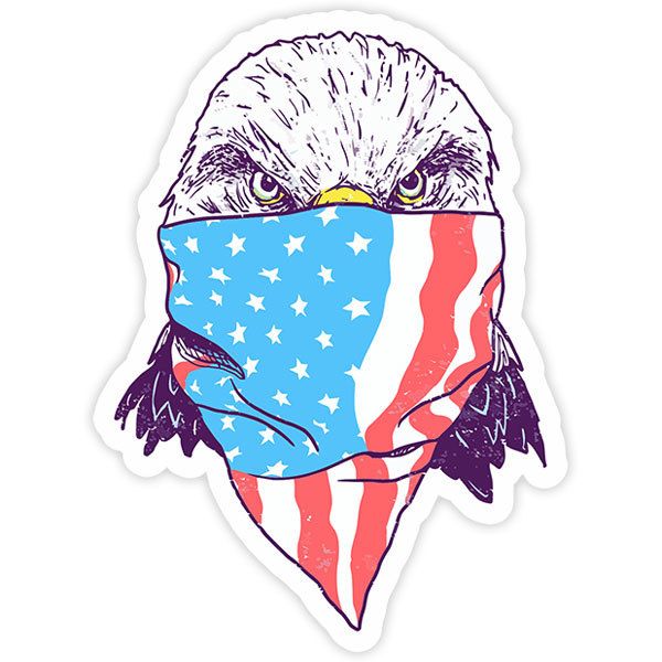 Car & Motorbike Stickers: American eagle