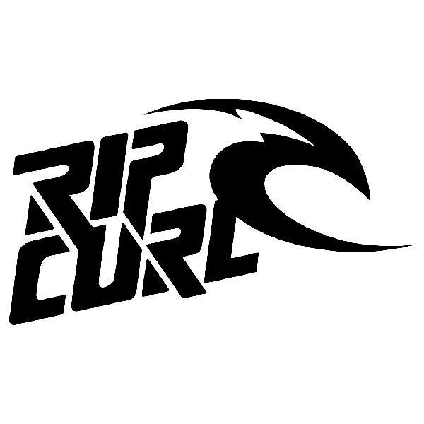Car & Motorbike Stickers: Rip Curl logo