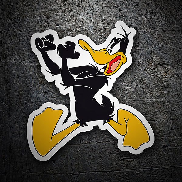Car & Motorbike Stickers: Daffy Duck in Action