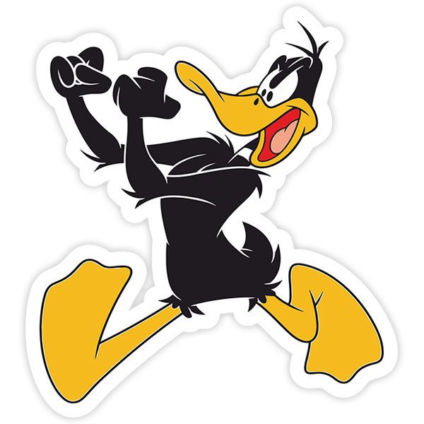 Car & Motorbike Stickers: Daffy Duck in Action