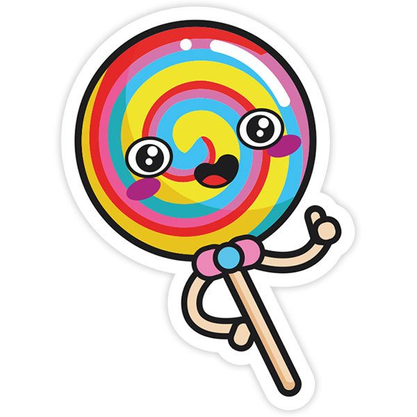 Car & Motorbike Stickers: Happy lollipop