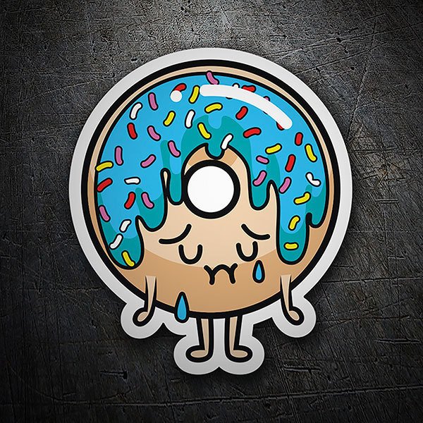 Car & Motorbike Stickers: Sad Donut