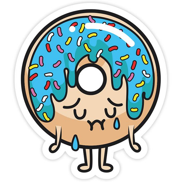 Car & Motorbike Stickers: Sad Donut