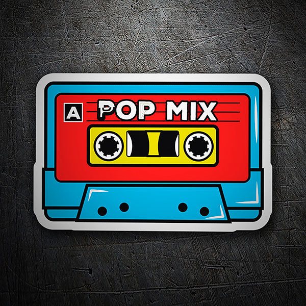 Car & Motorbike Stickers: Pop Mix cassette