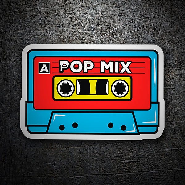 Car & Motorbike Stickers: Pop Mix cassette