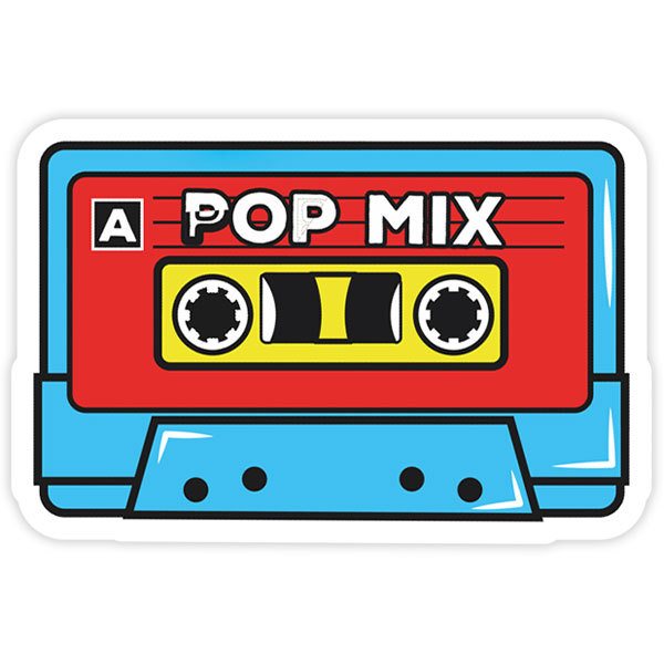 Car & Motorbike Stickers: Pop Mix cassette