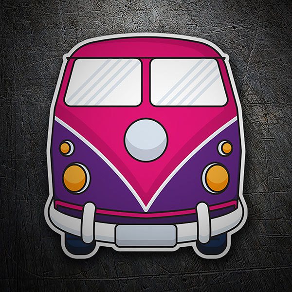 Car & Motorbike Stickers: Hippie van