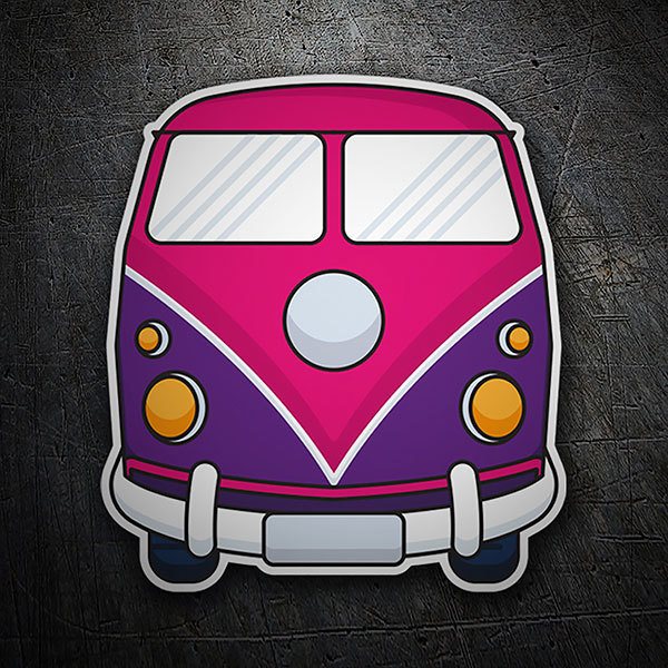 Car & Motorbike Stickers: Hippie van